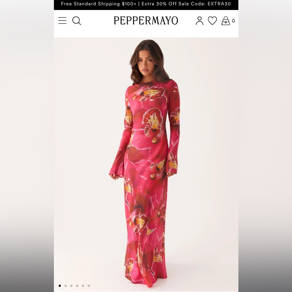Lorde Maxi Dress - Orchid Pink